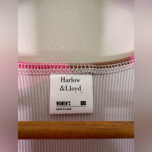 Harlow & Lloyd Y2K Pink Brown Floral Racerback Mini Dress Delia’s Style XS - Picture 5 of 5